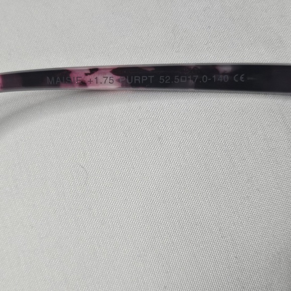 New EV1 Ellen DeGeneres Maise Purple Tortoise +1.75 Readers Reading Glasses Case - Picture 11 of 16